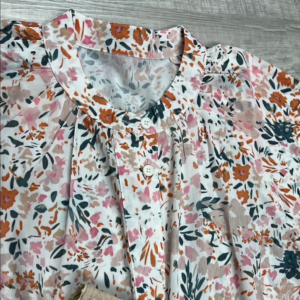 Misc tops Floral and Solid Women's Tops Set sz medium NO TAGS - Picture 4 of 8